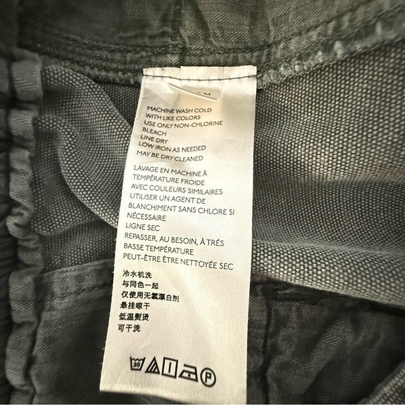 Free People Margate Pleated Trouser Paperbag Tie Waist Pants Size M Olive Green - Picture 9 of 10